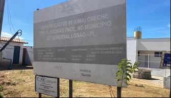 Vistoria de creche em Demerval Lobão.