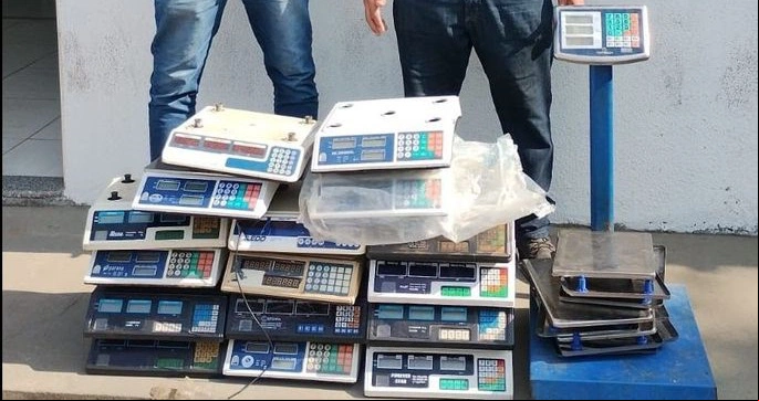 Balanças falsificadas foram apreendidas pelo Imepi