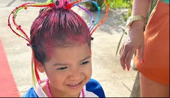 CMEI Zélia Gattai Amado inicia Semana da Criança com Dia do Cabelo Maluco