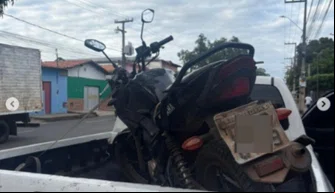 Motocicleta recuperada no centro de Teresisina