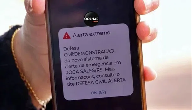 Novo sistema de alerta da Defesa Civil